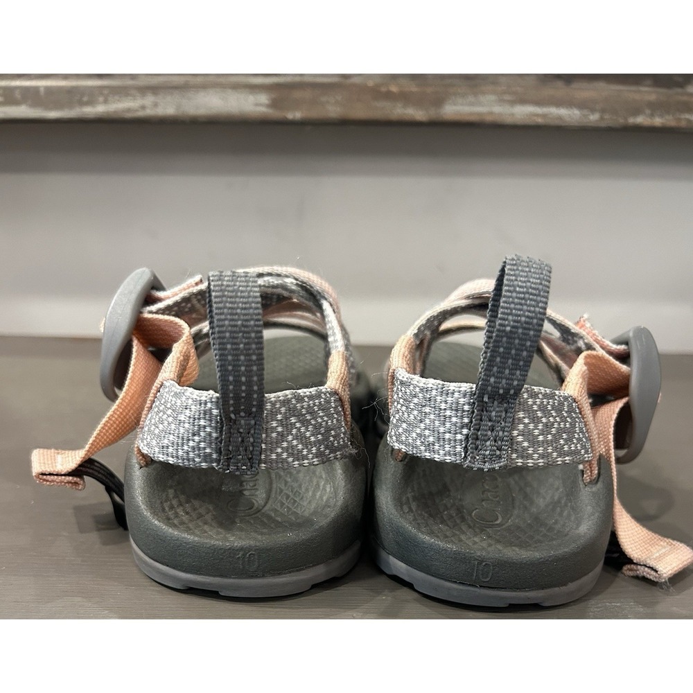 Chaco ZX1 Girls Kids Sandals Gray Pink Waterproof Strappy Sz 10 Outdoor Hiking - Picture 5 of 8
